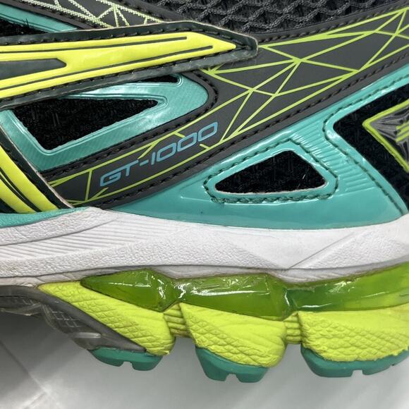 ASICS GT-1000 US Running Shoes T4K8N Gray/Teal DuoMax SpEVA Women's Size 7 - Picture 9 of 16